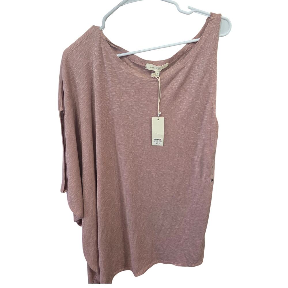 Mauve Asymmetrical Dolman Sleeve Top - Gilded Intent - L